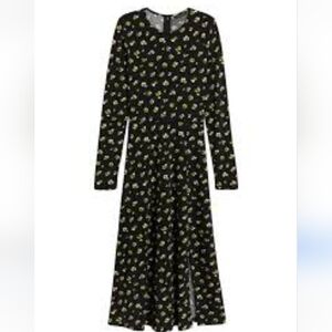 BANANA REPUBLIC Women's Black Floral Maxi Dress. Size M